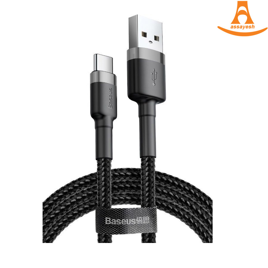 کابل تبدیل USB به USB Type-C باسئوس مدل Cafule طول 50 سانتی متر